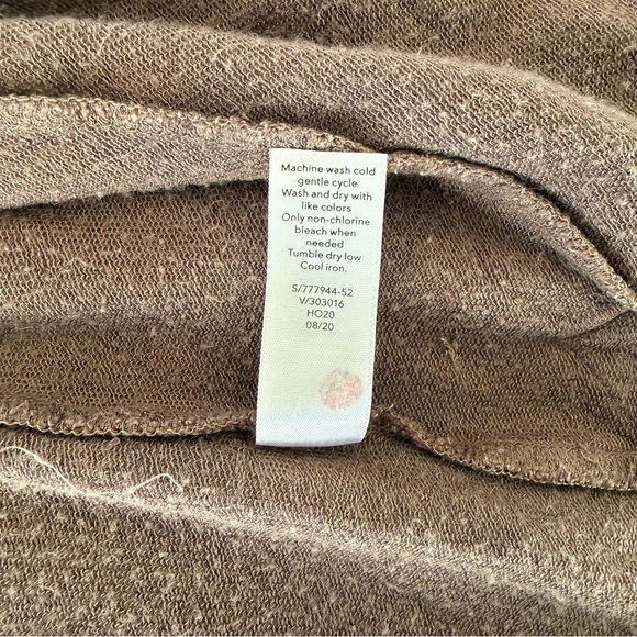 Athleta Open Front Cardigan With Pockets Long Sleeve Waterfall Brown Size Small - Picture 6 of 6